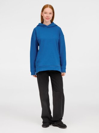 Худи оверсайз унисекс Tolla, синее (джинс)