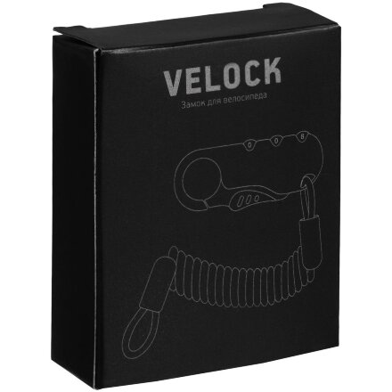 Кодовый замок для велосипеда Velock, черный Кодовый замок для велосипеда Velock, черный
