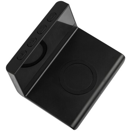 Станция беспроводной зарядки с часами Electron, ver.2, черная Станция беспроводной зарядки с часами Electron, ver.2, черная