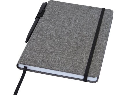 Блокнот Orin, формат А5, из переработанного ПЭТ, серый яркий Блокнот Orin, формат А5, из переработанного ПЭТ, серый яркий