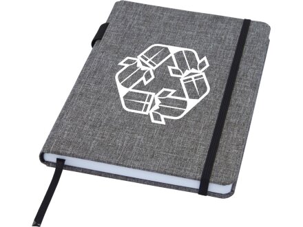 Блокнот Orin, формат А5, из переработанного ПЭТ, серый яркий Блокнот Orin, формат А5, из переработанного ПЭТ, серый яркий