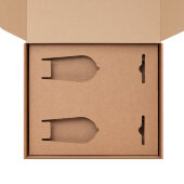 Доп. ложемент под 2 бокала для шампанского (для рифленого стекла) в универсальную коробку (арт. 21006.020)