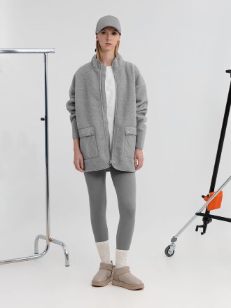 Куртка унисекс Oblako, светло-серая Куртка унисекс Oblako, светло-серая