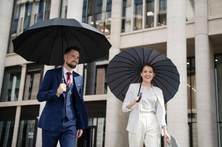 Зонт-трость Lui, черный Зонт-трость Lui, черный