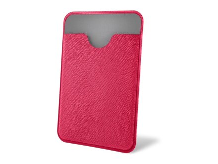 Чехол-картхолдер Favor на клеевой основе на телефон для пластиковых карт и и карт доступа, фуксия Чехол-картхолдер Favor на клеевой основе на телефон для пластиковых карт и и карт доступа, фуксия