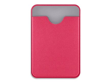 Чехол-картхолдер Favor на клеевой основе на телефон для пластиковых карт и и карт доступа, фуксия Чехол-картхолдер Favor на клеевой основе на телефон для пластиковых карт и и карт доступа, фуксия