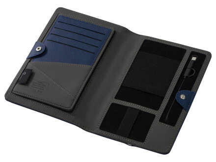 Органайзер с функцией беспроводной зарядки Manner, 5000 mah, темно-синий Органайзер с функцией беспроводной зарядки Manner, 5000 mah, темно-синий