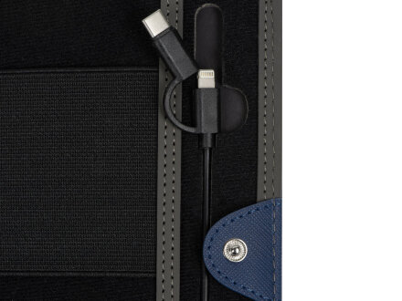 Органайзер с функцией беспроводной зарядки Manner, 5000 mah, темно-синий Органайзер с функцией беспроводной зарядки Manner, 5000 mah, темно-синий