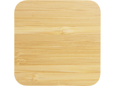 USB-хаб с беспроводной зарядкой из бамбука Plato USB-хаб с беспроводной зарядкой из бамбука Plato