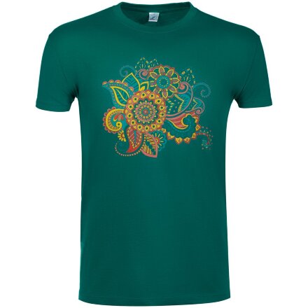 Футболка «Узор», зеленая Футболка «Узор», зеленая