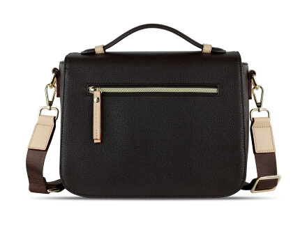 Сумка женская BUGATTI Ella, тёмно-коричневая, полиуретан, 29х10х22 см Сумка женская BUGATTI Ella, тёмно-коричневая, полиуретан, 29х10х22 см