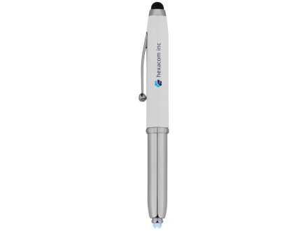 Ручка-стилус шариковая Xenon, белый, синие чернила Ручка-стилус шариковая Xenon, белый, синие чернила