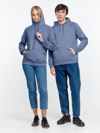 Толстовка унисекс Stellar, синяя Толстовка унисекс Stellar, синяя