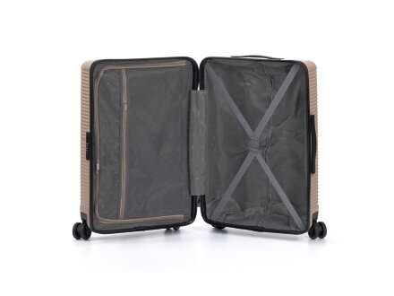 Чемодан TORBER Elton, песочный, ABS-пластик, 41 х 28 х 68 см, 64 л Чемодан TORBER Elton, песочный, ABS-пластик, 41 х 28 х 68 см, 64 л