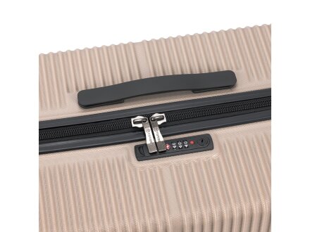 Чемодан TORBER Elton, песочный, ABS-пластик, 41 х 28 х 68 см, 64 л Чемодан TORBER Elton, песочный, ABS-пластик, 41 х 28 х 68 см, 64 л