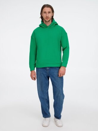 Худи оверсайз унисекс Tolla, зеленое Худи оверсайз унисекс Tolla, зеленое