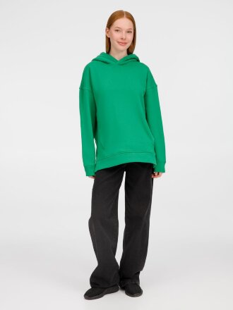 Худи оверсайз унисекс Tolla, зеленое Худи оверсайз унисекс Tolla, зеленое