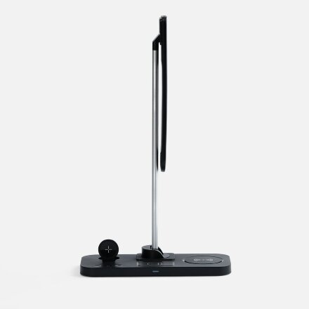 Настольная лампа с беспроводной зарядкой Power Light, черная