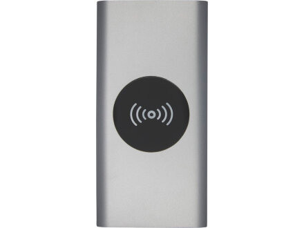 Беспроводное портативное зарядное устройство емкостью 8000 мАч Juice, серебристый Беспроводное портативное зарядное устройство емкостью 8000 мАч Juice, серебристый