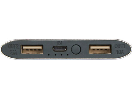 Беспроводное портативное зарядное устройство емкостью 8000 мАч Juice, серебристый Беспроводное портативное зарядное устройство емкостью 8000 мАч Juice, серебристый