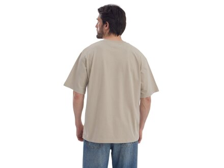 Футболка Kyoto из джерси 180 г/м2 с пич отделкой, унисекс, оливковый