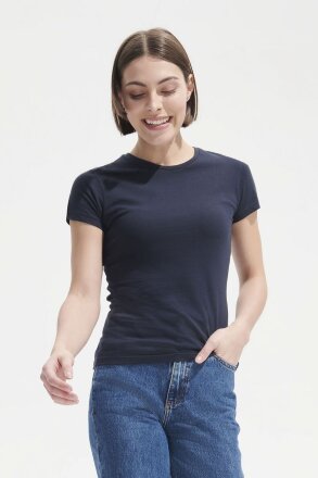 Футболка женская Miss 150, темно-синяя (navy) Футболка женская Miss 150, темно-синяя (navy)