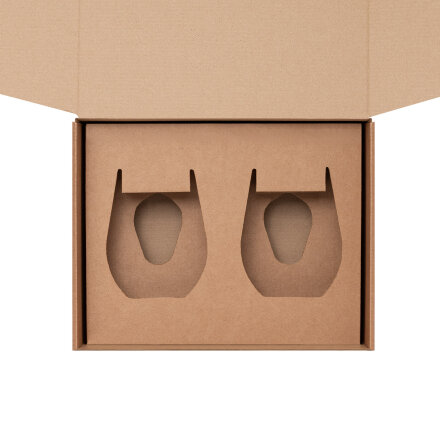 Доп. ложемент под 2 стакана для воды (для рифленого стекла) в малую коробку (арт. 21001.020)