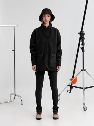 Куртка унисекс Oblako, черная Куртка унисекс Oblako, черная