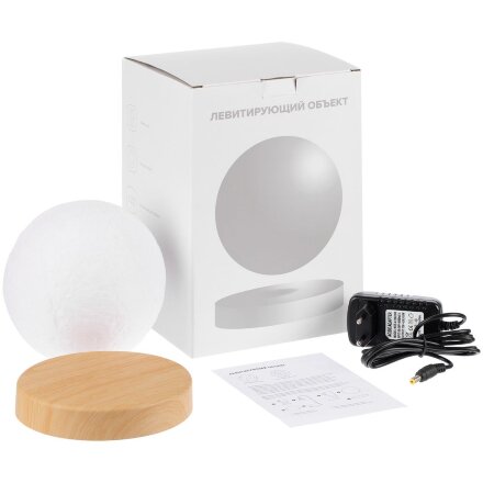 Левитирующая луна MoonFlight с пластиковой подставкой Левитирующая луна MoonFlight с пластиковой подставкой