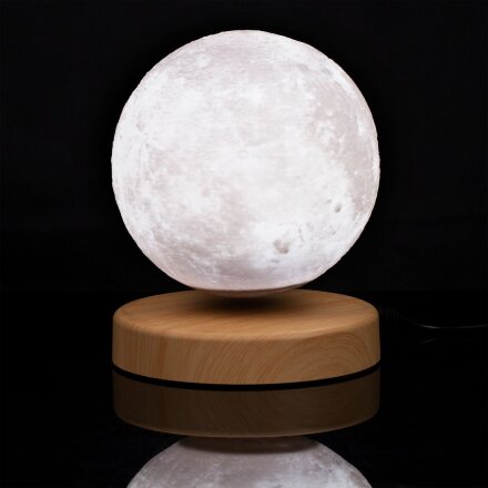 Левитирующая луна MoonFlight с пластиковой подставкой Левитирующая луна MoonFlight с пластиковой подставкой
