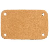 Лейбл кожаный Beta, S, бежевый Лейбл кожаный Beta, S, бежевый