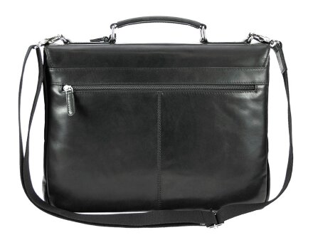 Портфель BUGATTI Romano 15'', чёрный, натуральная воловья кожа, 40х12х30 см Портфель BUGATTI Romano 15'', чёрный, натуральная воловья кожа, 40х12х30 см