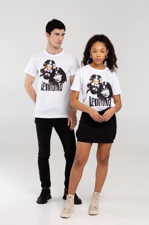 Футболка «Меламед. John Lennon, Yoko Ono», белая Футболка «Меламед. John Lennon, Yoko Ono», белая