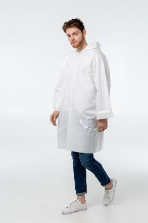 Дождевик-плащ CloudTime, белый Дождевик-плащ CloudTime, белый