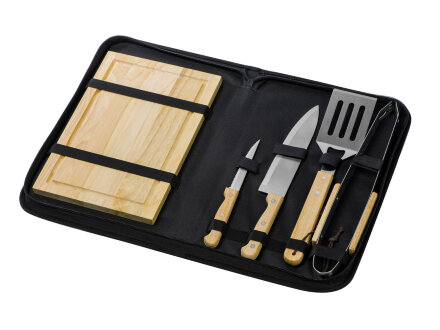 Набор для барбекю Terra из 6 предметов, с разделочной доской Набор для барбекю Terra из 6 предметов, с разделочной доской