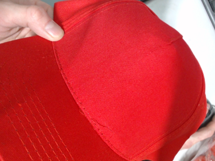 Бейсболка Memphis 5-ти панельная 165 гр, красный (P)