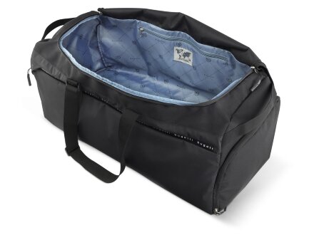 Сумка дорожная BUGATTI Blanc Delight, чёрная, нейлон RPET600D/тарпаулин/полиэстер, 67х32х29 см, 55 л Сумка дорожная BUGATTI Blanc Delight, чёрная, нейлон RPET600D/тарпаулин/полиэстер, 67х32х29 см, 55 л