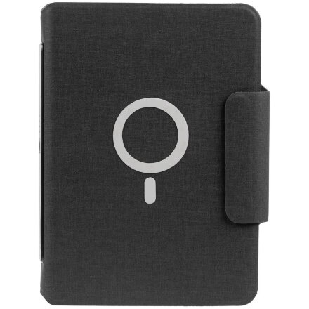 Органайзер с блокнотом и аккумулятором Oiro, черный Органайзер с блокнотом и аккумулятором Oiro, черный