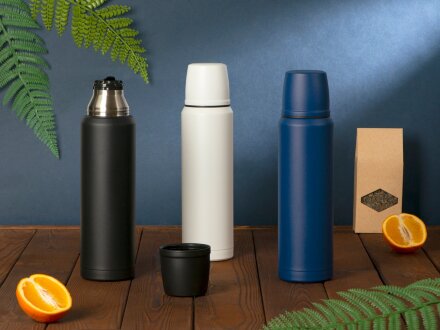 Термос с чашей и двойными медными стенками Stern, 1 л, белый Термос с чашей и двойными медными стенками Stern, 1 л, белый