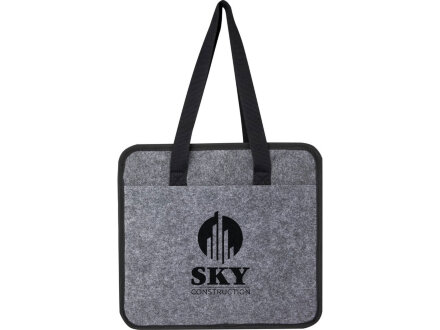 Складной органайзер для автомобиля Felta из фетра, переработанного по стандарту GRS, средне-серый Складной органайзер для автомобиля Felta из фетра, переработанного по стандарту GRS, средне-серый