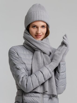 Перчатки Bernard, светло-серые Перчатки Bernard, светло-серые