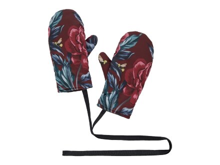 Варежки Русские сезоны, бордо. Varvara (без лого)