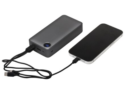 Внешний аккумулятор Mild Pro c быстрой зарядкой QC/PD, 20 000 mAh, серый (Р)