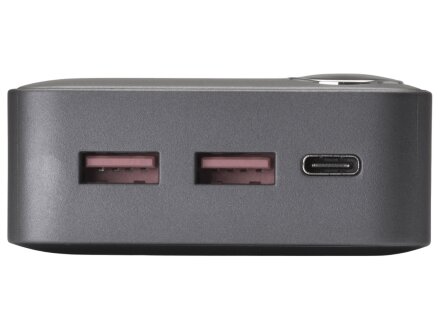 Внешний аккумулятор Mild Pro c быстрой зарядкой QC/PD, 20 000 mAh, серый (Р)