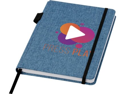 Блокнот Orin, формат А5, из переработанного ПЭТ, синий Блокнот Orin, формат А5, из переработанного ПЭТ, синий