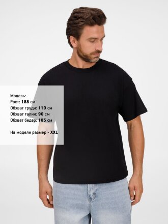 Футболка оверсайз унисекс Legacy, черная Футболка оверсайз унисекс Legacy, черная