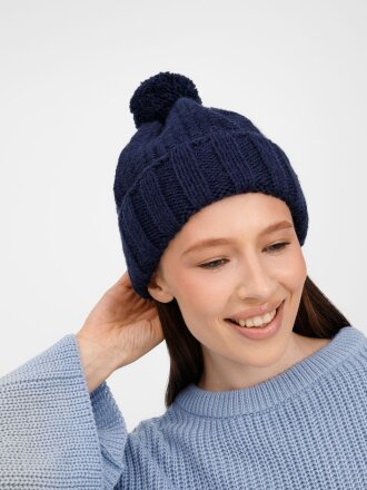 Шапка Frissonelle, темно-синяя Шапка Frissonelle, темно-синяя