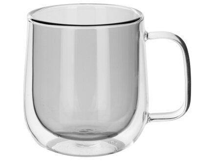 Цветная кружка Ubud с двойными стенками, черный Цветная кружка Ubud с двойными стенками, черный