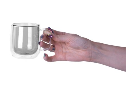 Цветная кружка Ubud с двойными стенками, черный Цветная кружка Ubud с двойными стенками, черный