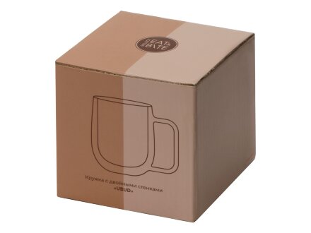 Цветная кружка Ubud с двойными стенками, черный Цветная кружка Ubud с двойными стенками, черный